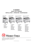 Market Forge Industries MF-RG12-6 Specifications