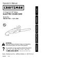 Craftsman 358.341160 Operator`s manual
