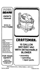 Craftsman 113.170260 Owner`s manual