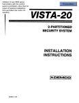 Vista Ademco -10SE Troubleshooting guide
