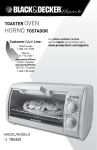 toaster OVEN HORNO tostador - Applica Use and Care Manuals