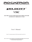 Rocktron Velocity V50C User`s manual