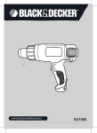 Black & Decker KX1650 Instruction manual