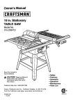 Craftsman 315.228410 Owner`s manual