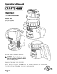 Craftsman 315.175340 Operator`s manual