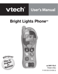 VTech Bright Lights Phone User`s manual