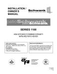Schwank 1130 Owner`s manual