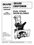 Craftsman C950-52919-0 Owner`s manual