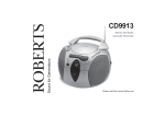 Roberts CD9913 Operating instructions