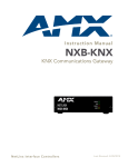 AMX NetLinx NXB-KNX Instruction manual