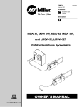 Miller Electric S-42GL Owner`s manual