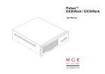 MGE UPS Systems EX20 User manual