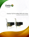 Chelsio Communications Chelsio T5 User`s guide