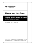 Williams Sound PFM 174 User guide