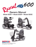Rascal Balance 600 B Owner`s manual