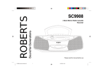 Roberts SC9908 Specifications