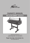 Royal Sovereign RSC-1650LSH Owner`s manual