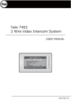 Yale 7402 User manual