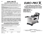 Euro-Pro K4318 Owner`s manual