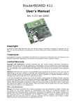 MikroTik RouterBoard 1200 User`s manual