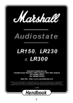 Marshall Electronics AUDIOSTATE LR300 Specifications