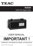 Bush BR08DAB User manual