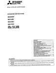 Mitsubishi Electric MS15NN Operating instructions