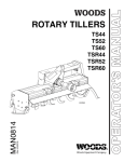 Woods TSR60 Operator`s manual