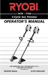 Ryobi SB720R Operator`s manual