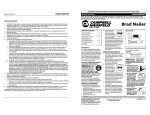 Campbell Hausfeld IN703700AV Operating instructions