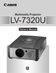Canon LV-7320 Owner`s manual