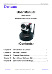 Dericam H501W User manual
