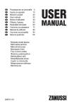 Zanussi ZMF21110 User manual