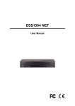 Avermedia ESS1304 NET User manual