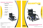 Pride Mobility Quantum 6000Z 3S Owner`s manual