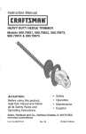 Craftsman 900.79975 Operating instructions