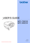 Brother MFC-790CW User`s guide