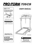 ProForm 831.299261 User`s manual