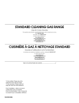 Whirlpool STANDARD CLEANING W10330186A Specifications
