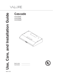 Zephyr BVE-E36AS Installation guide