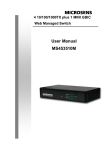 Microsens MS453510M User manual