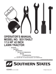 Yard Machines Y25 Operator`s manual