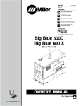 Miller Electric 600 X Owner`s manual