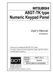 Mitsubishi A8GT-50KBF User`s manual