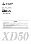 Mitsubishi Electric XD50U User manual