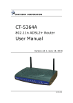 Comtrend Corporation CT-5364A User manual