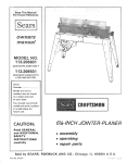 Sears 113.206931 Owner`s manual