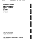 Craftsman 351.226151 Operating instructions