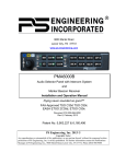 PS Engineering PMA6000 Installation manual