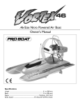 Pro Boat Vortex 46 Airboat Owner`s manual